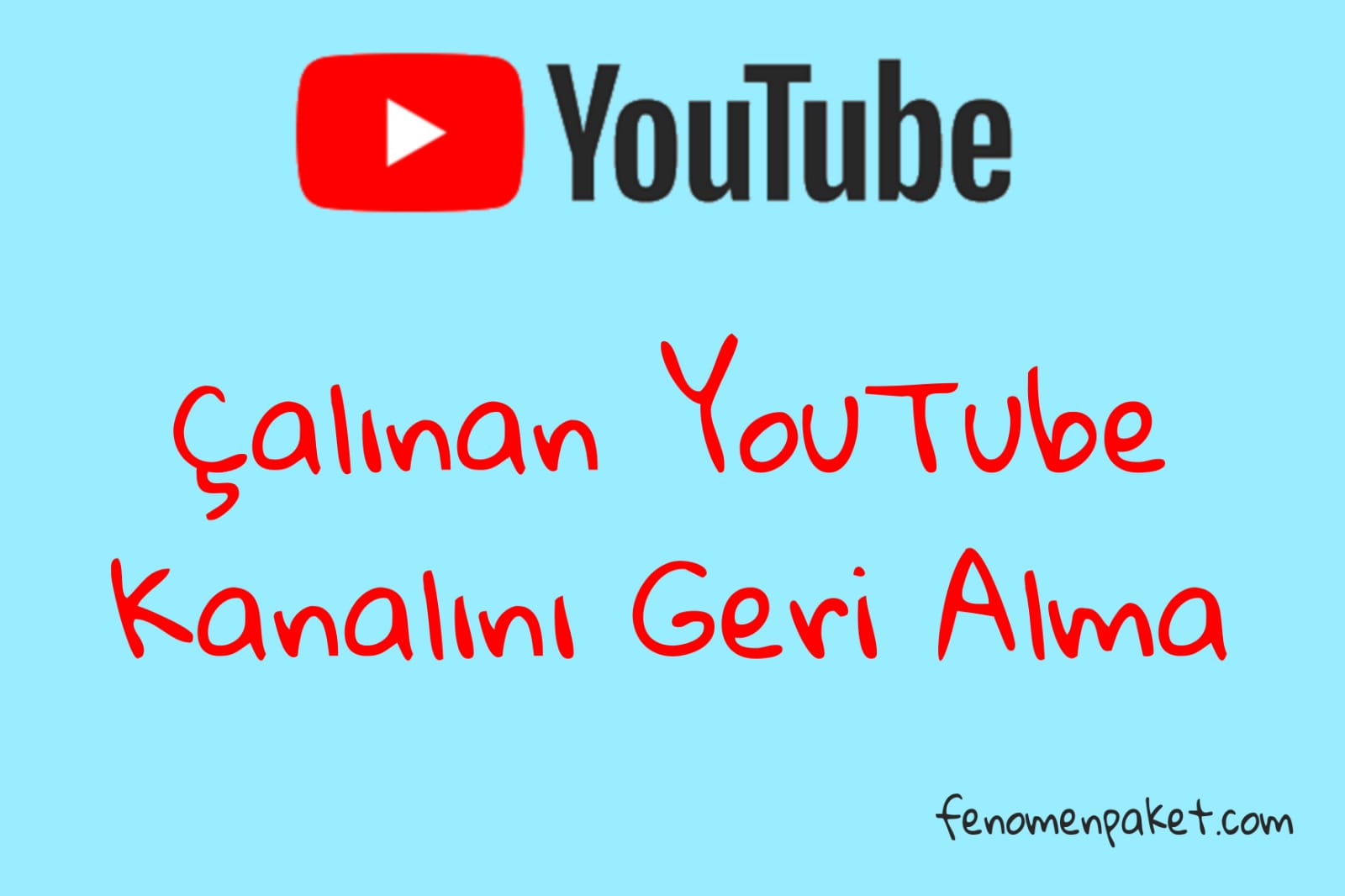 Çalınan YouTube Kanalını Geri Alma