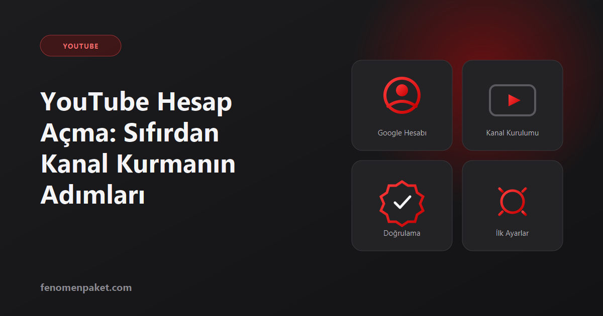 YouTube Hesap Açma: Sıfırdan Kanal Kurmanın Adımları